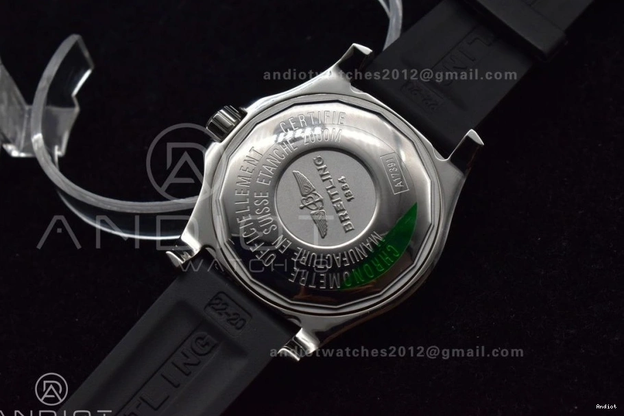 Dial With Bezel A2824 Edition Superocean Automatic On Black Orange 1:1 Strap 44 And Rehaut Best Black Rubber BLSF 1105